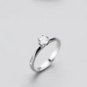 1CT Sapphire Gemstone Ring for Silver Women Engagement Jewelry