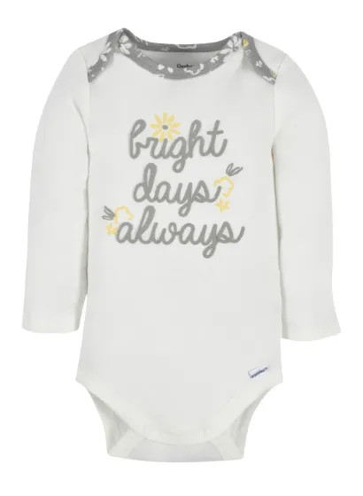 3-Piece Baby Girls Happy Onesies® Bodysuits and Pants Set