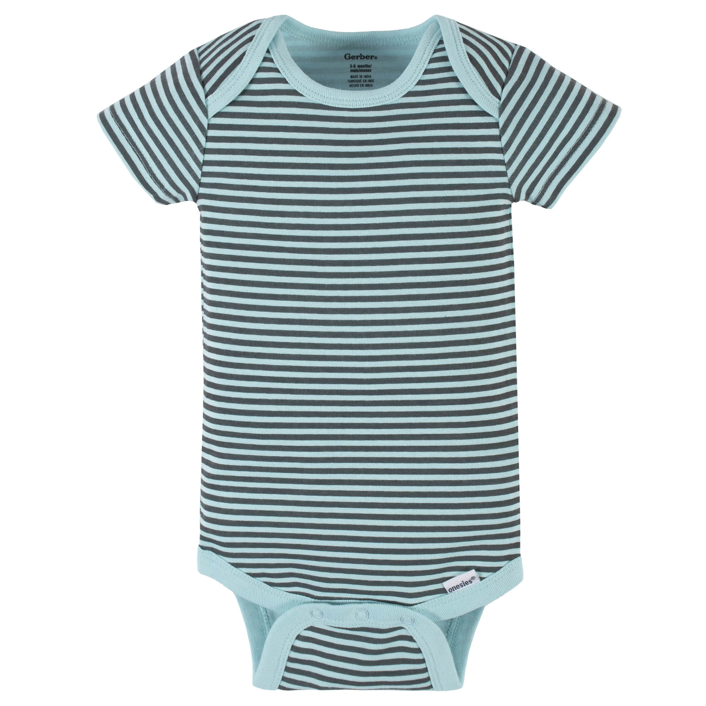 4-Pack Baby Boys Dino Blues Short Sleeve Onesies® Bodysuits