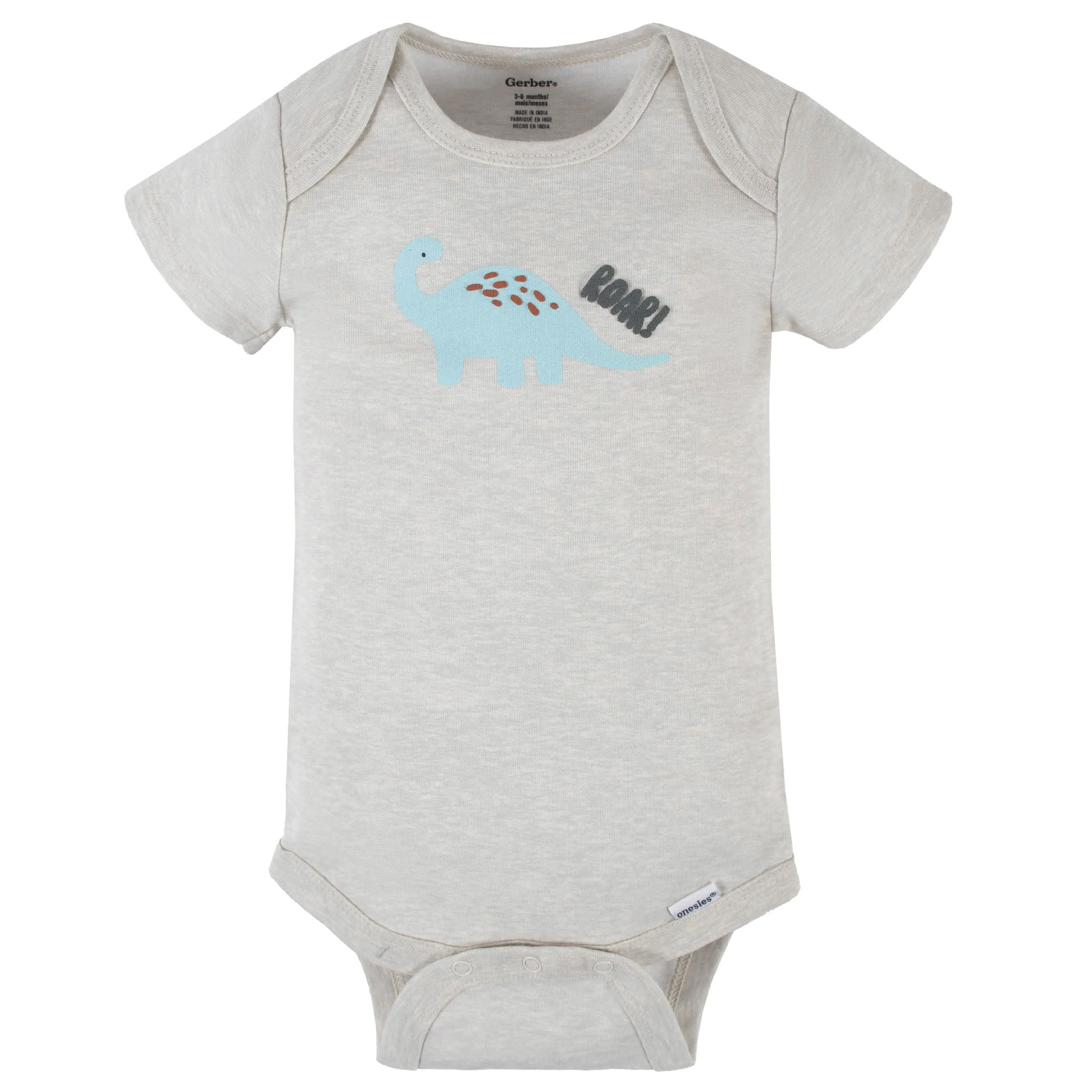 4-Pack Baby Boys Dino Blues Short Sleeve Onesies® Bodysuits