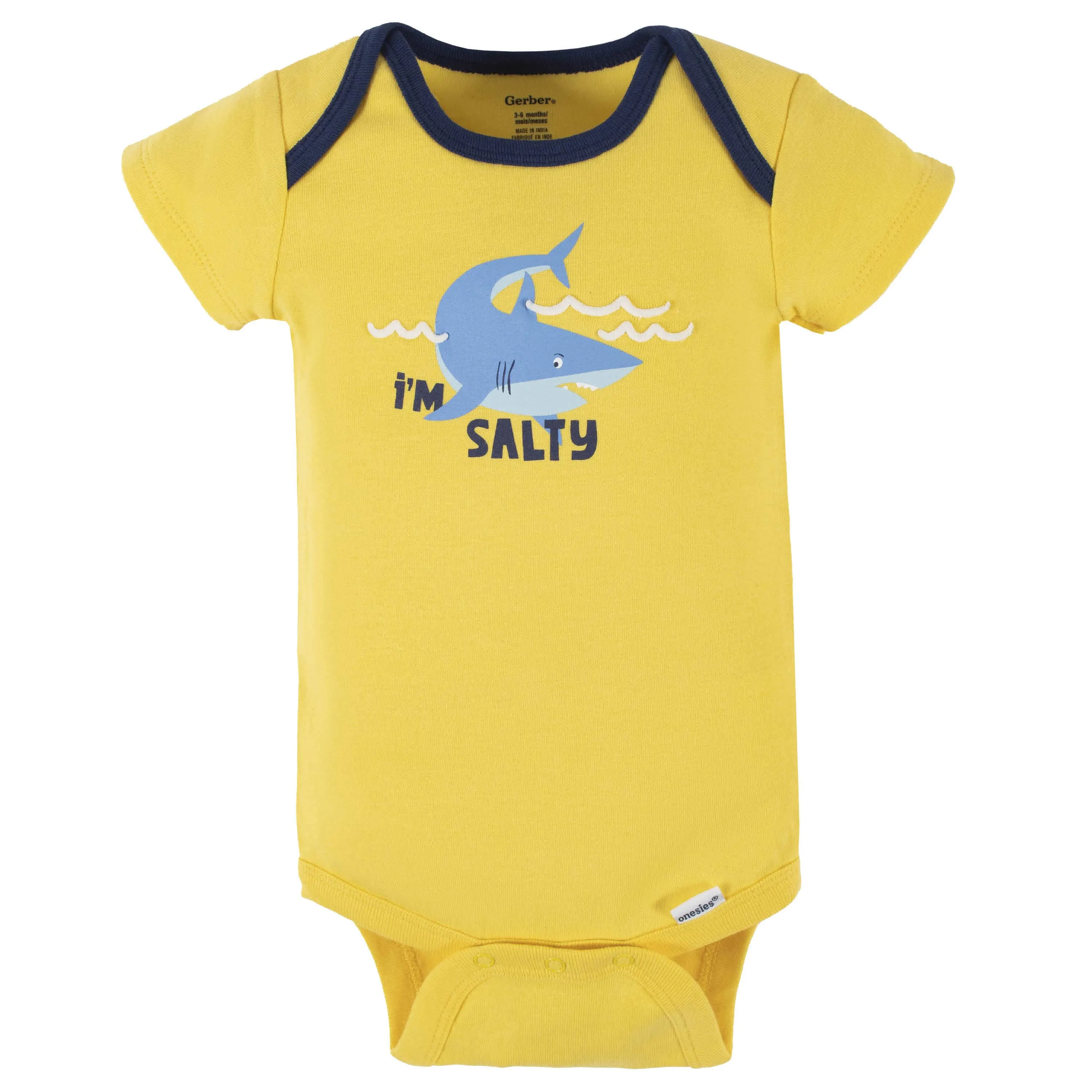 4-Pack Baby Boys Shark Zone Short Sleeve Onesies® Bodysuits