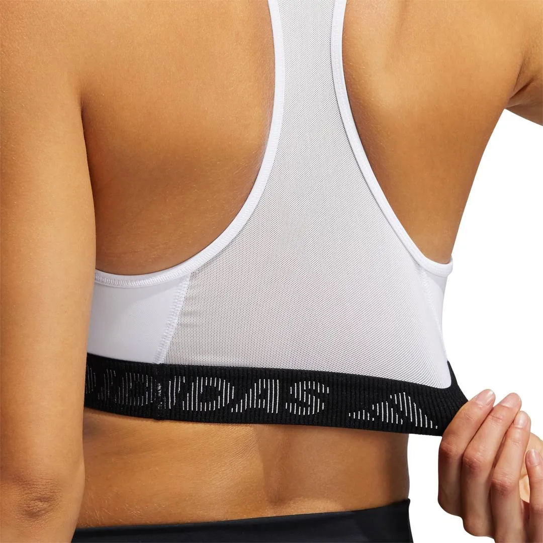adidas Don't Rest Badge of Sport Women's Sports Bra (White/Black)