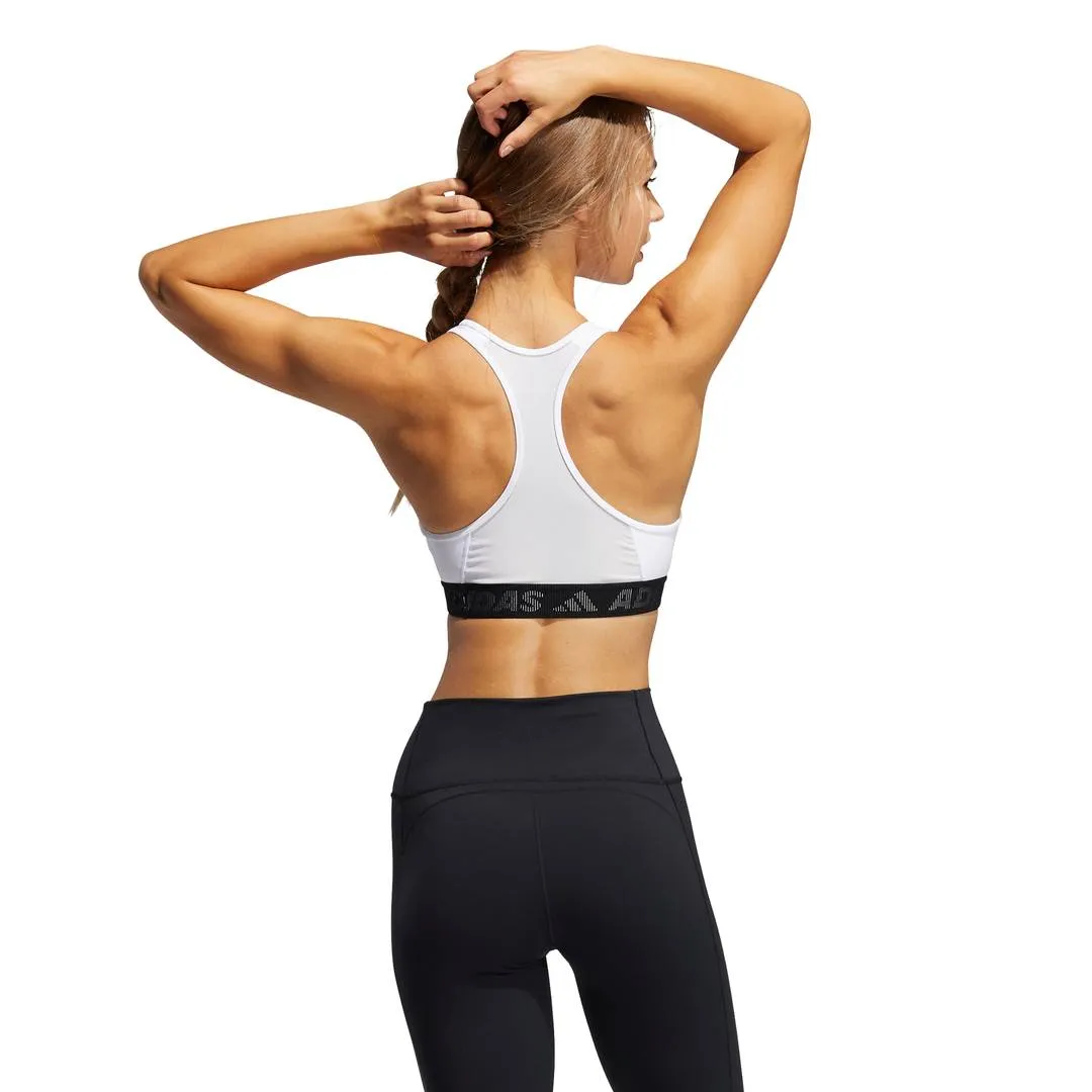 adidas Don't Rest Badge of Sport Women's Sports Bra (White/Black)