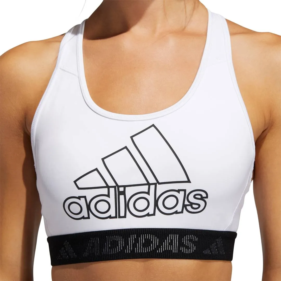 adidas Don't Rest Badge of Sport Women's Sports Bra (White/Black)