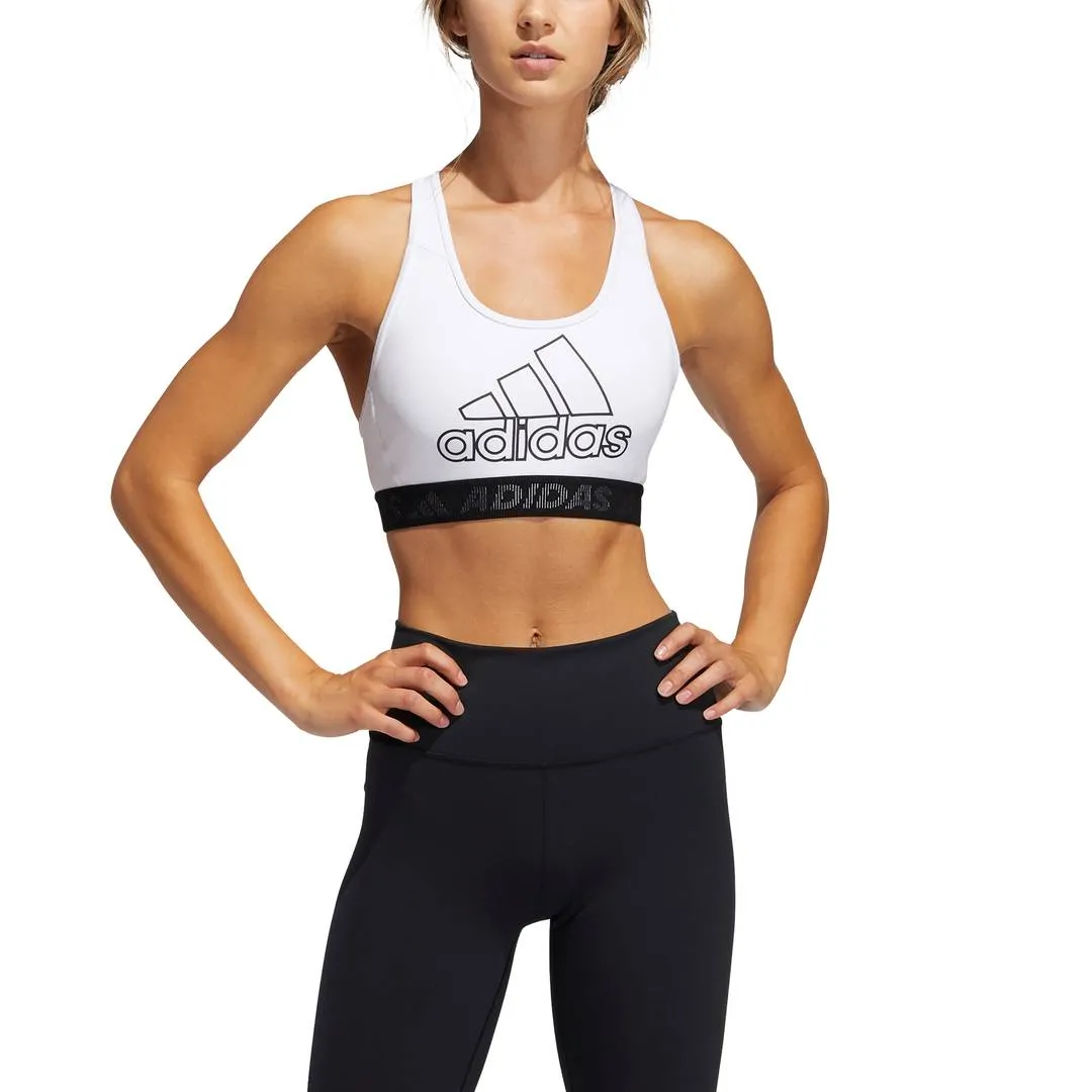adidas Don't Rest Badge of Sport Women's Sports Bra (White/Black)