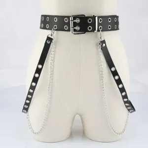 Adjustable Belted Corset for Y2K Punk Style and Comfort