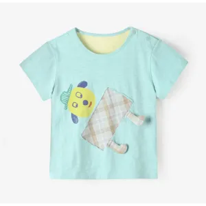 Aimama Kids Marcus Short Sleeve T-Shirt - Light Stone Green