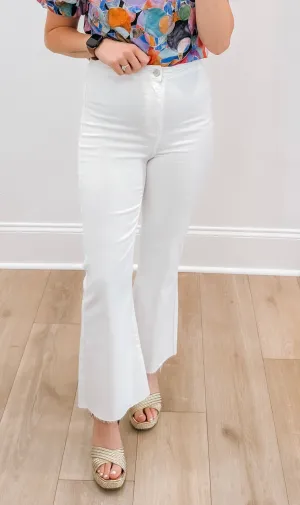 Allie Classic High Rise White Jeans