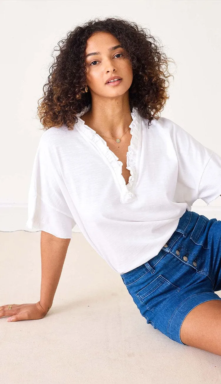 Amelia Ruffle Tee