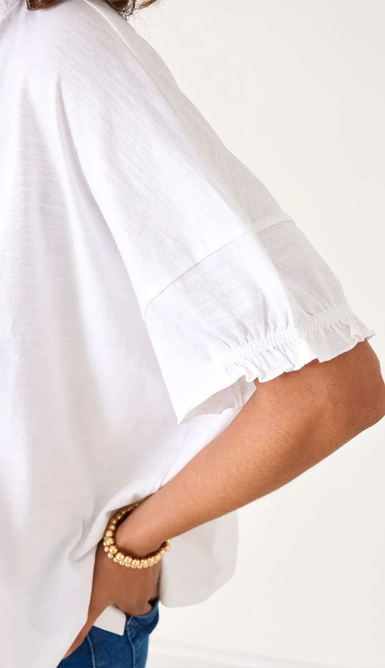 Amelia Ruffle Tee