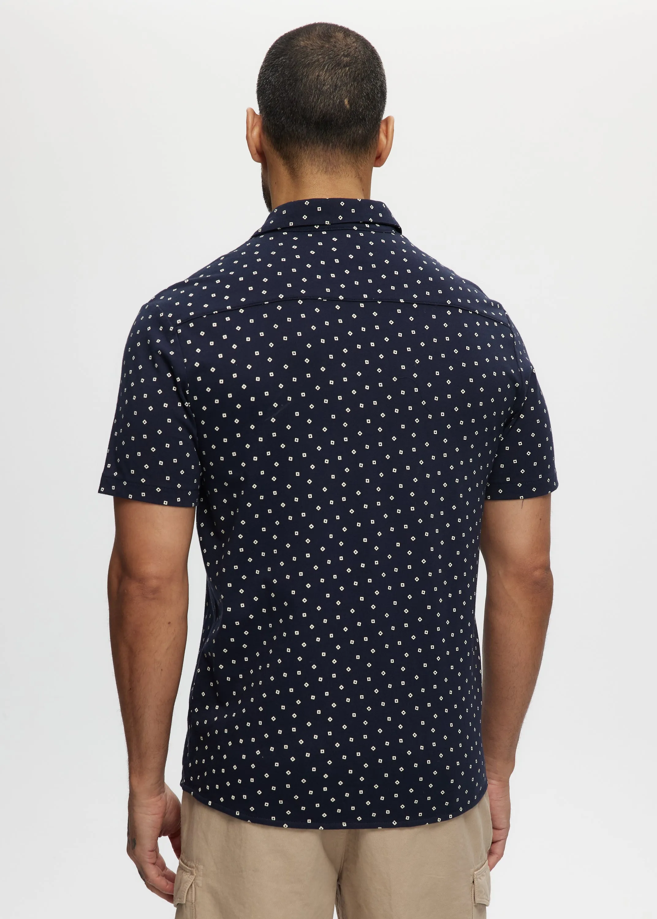 Andrew Geo Knit Jersey Shirt