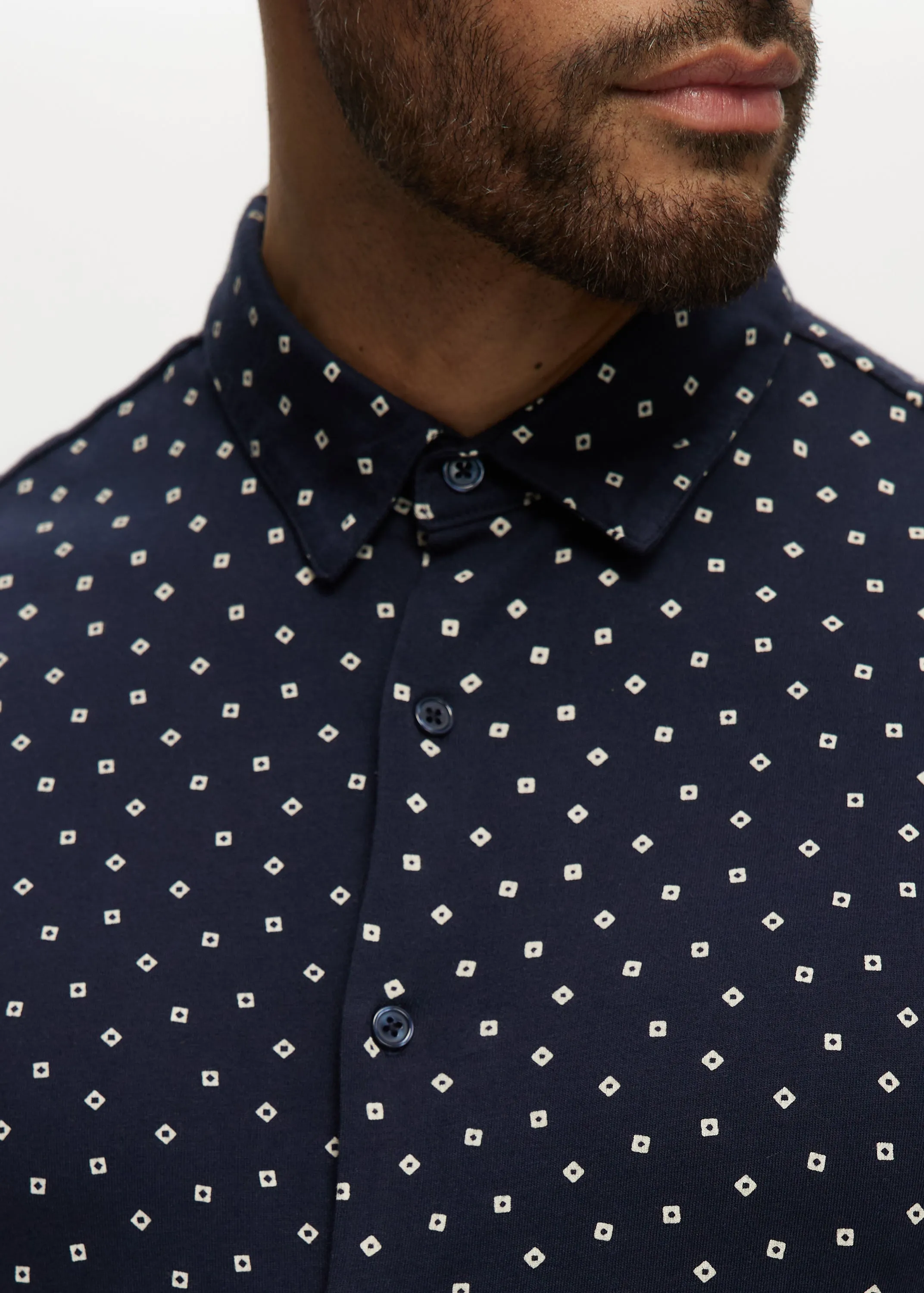 Andrew Geo Knit Jersey Shirt