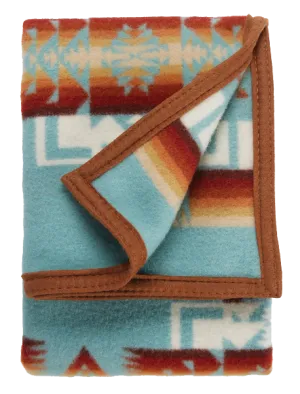 Aqua Chief Joseph Muchacho Crib Baby Blanket by Pendleton, Aqua