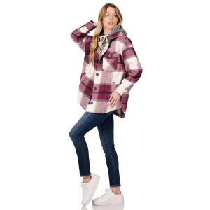Aspen Vibes Cozy Shacket-Plum