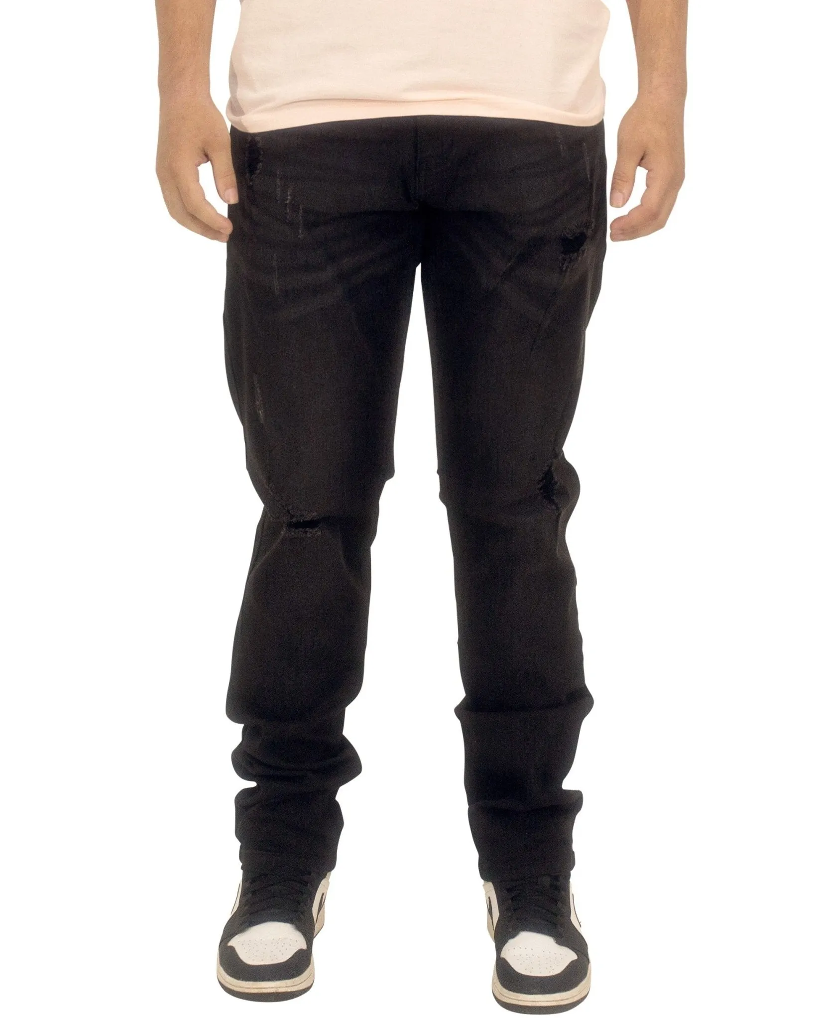Athletic Fit Ripped Denim – Built for Comfort & Flex, Muscle-Fit Style