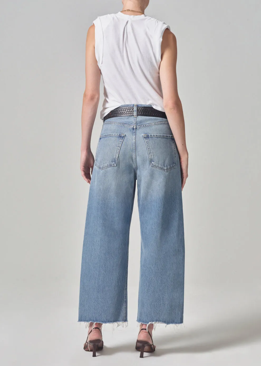 Ayla Raw Hem Crop Jean