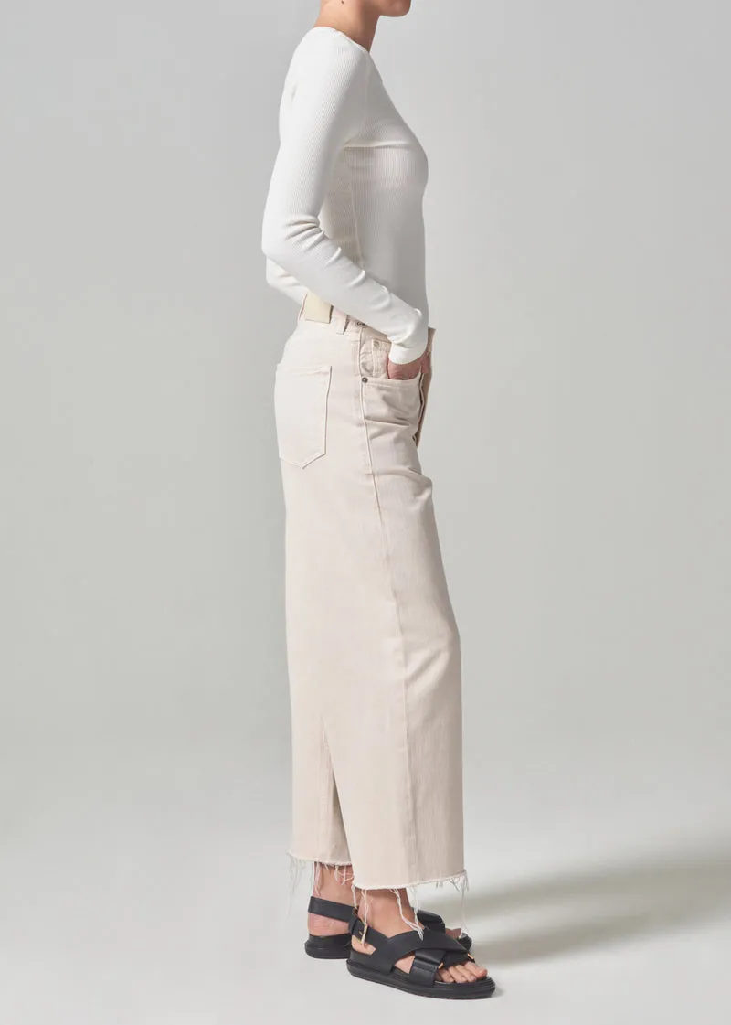 Ayla Raw Hem Crop Jean