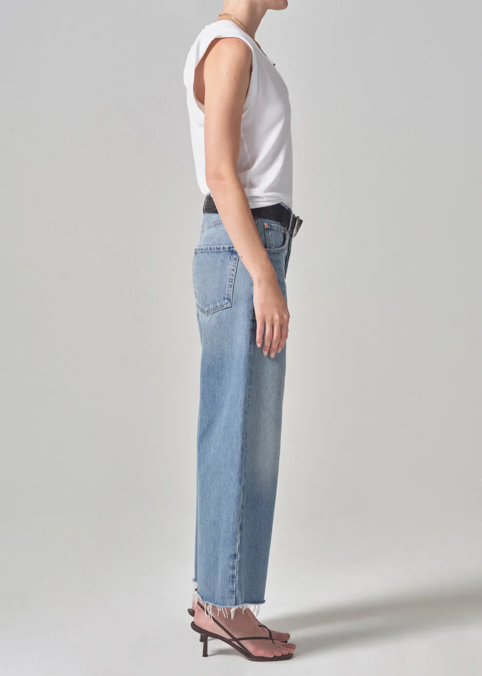 Ayla Raw Hem Crop Jean