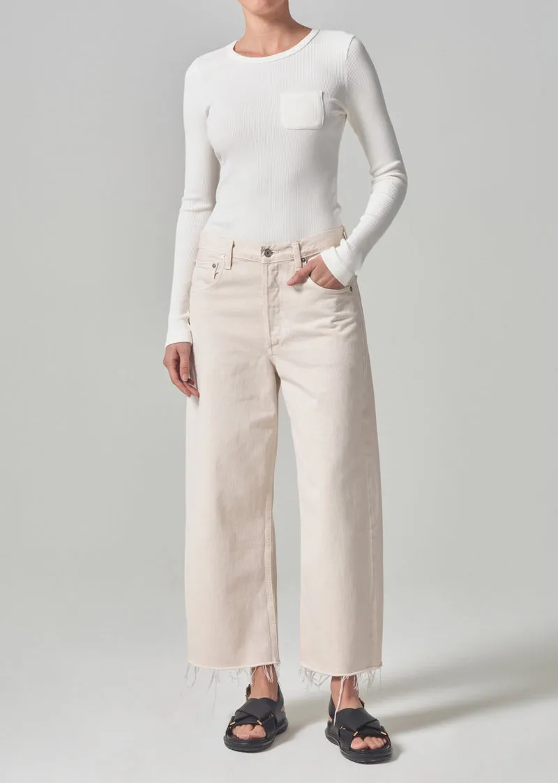 Ayla Raw Hem Crop Jean