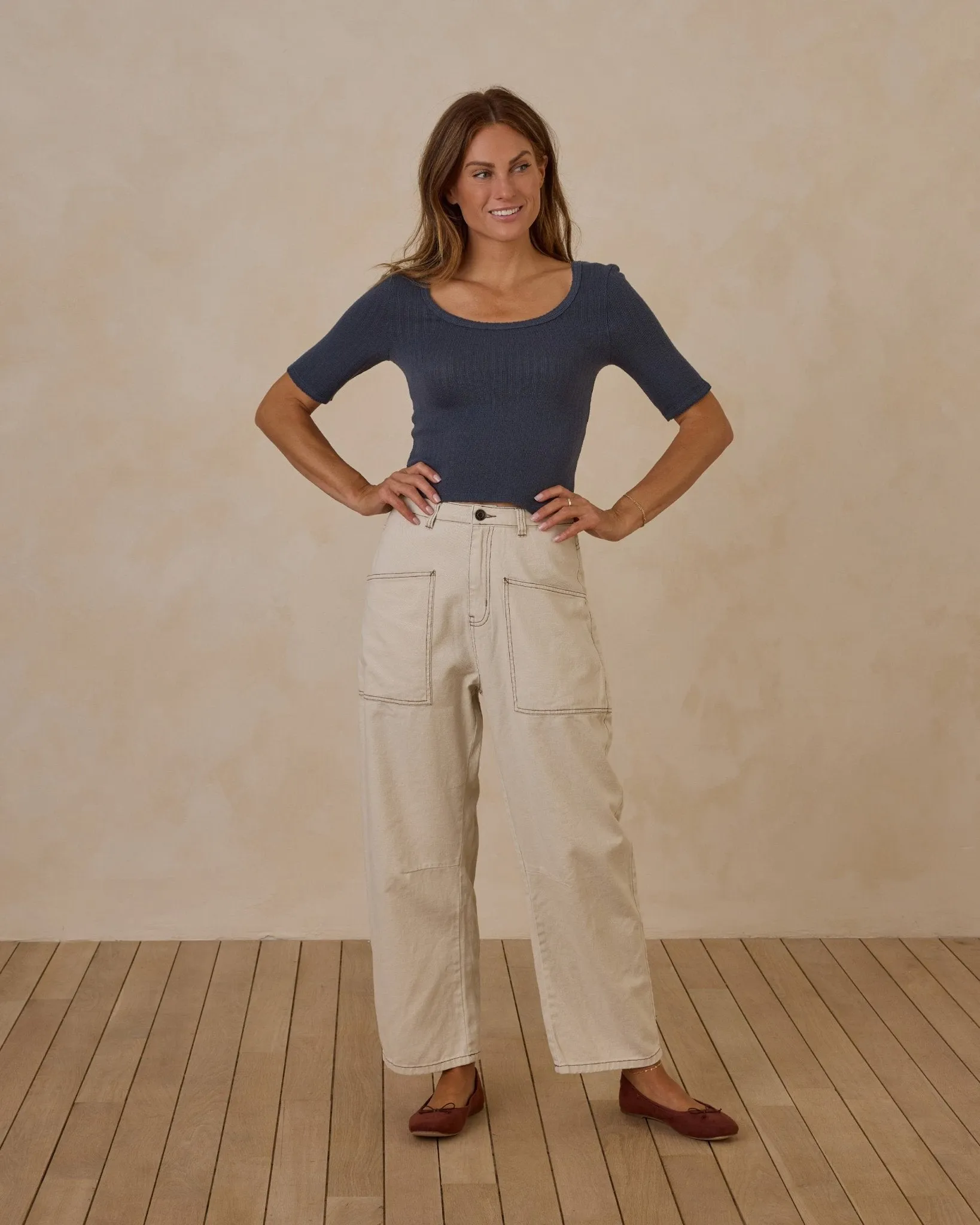 Barrel Pant | Natural
