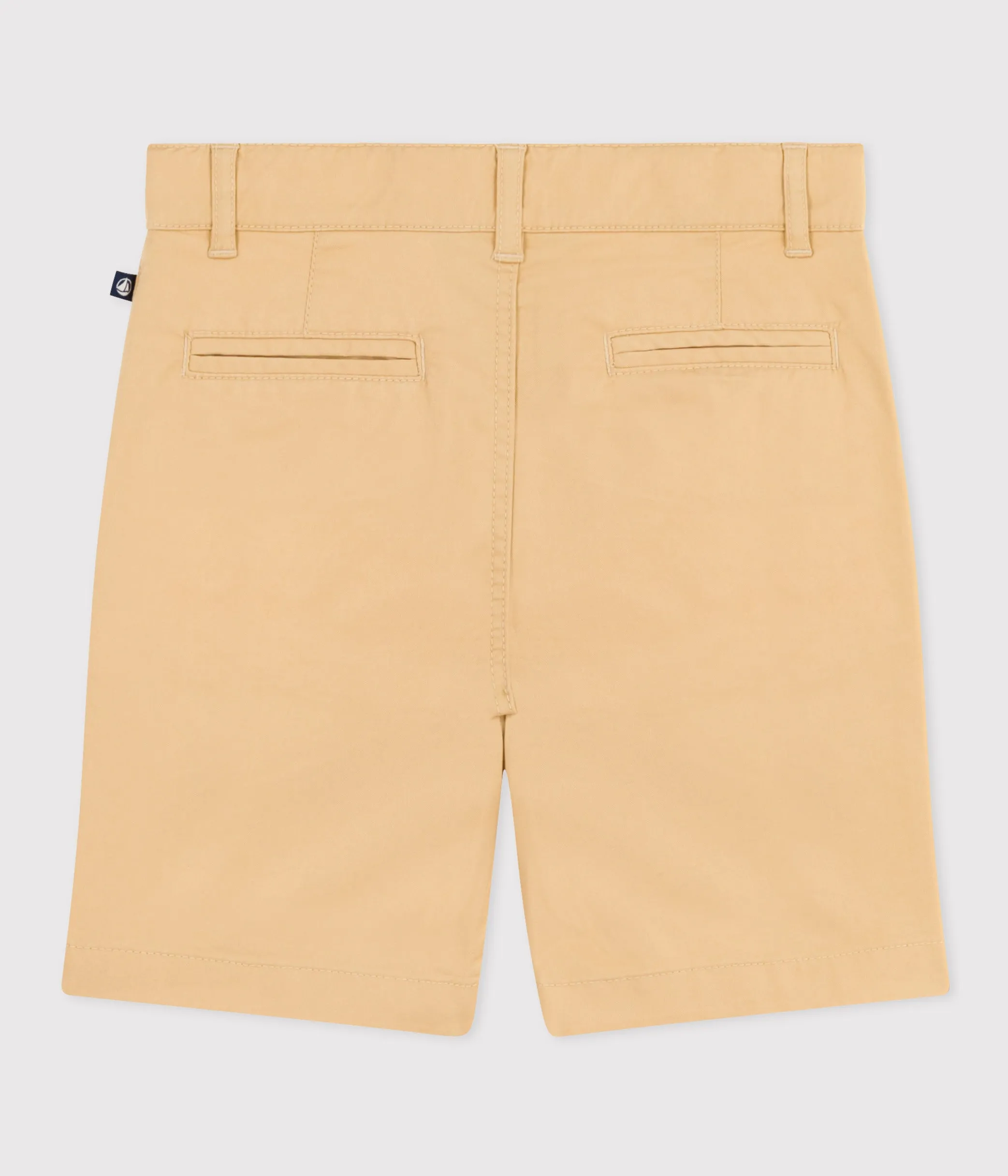 BERMUDA BAMBINO IN TELA BEIGE DI COTONE