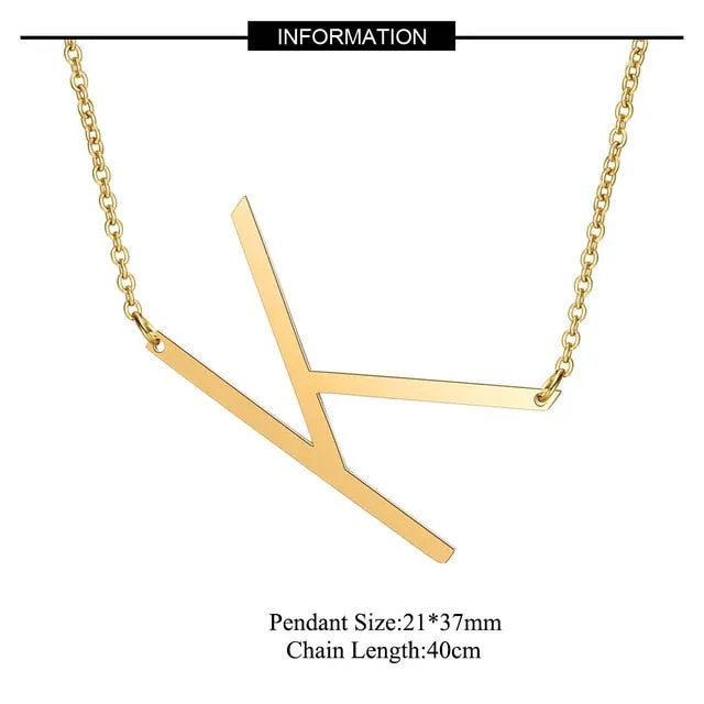 Big Letter Necklace A-Z