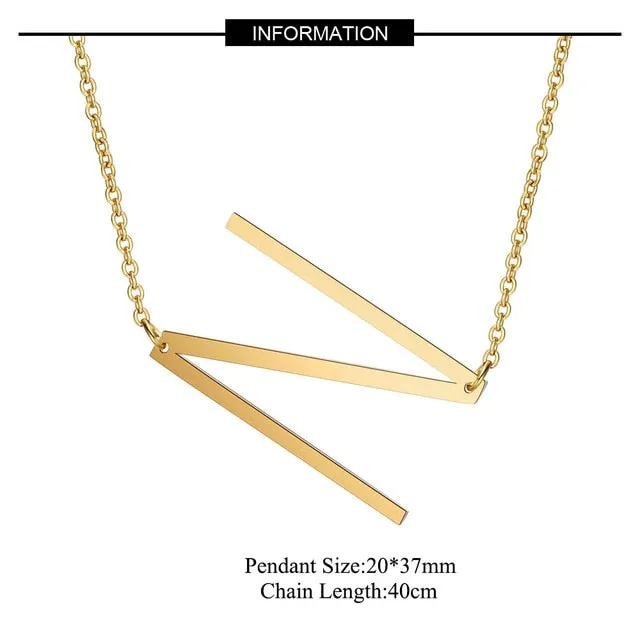 Big Letter Necklace A-Z