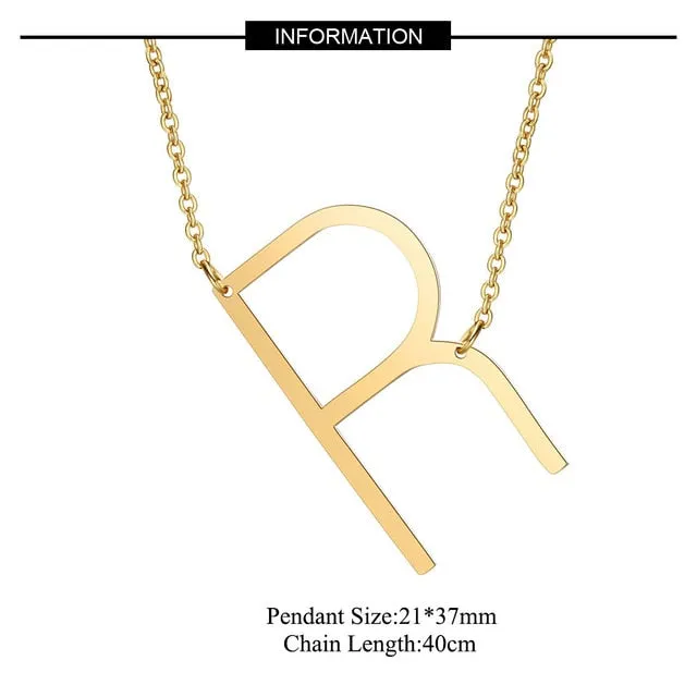Big Letter Necklace A-Z