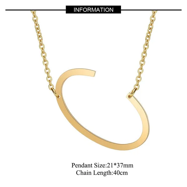 Big Letter Necklace A-Z