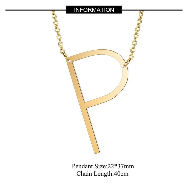 Big Letter Necklace A-Z