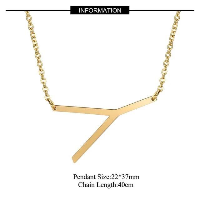 Big Letter Necklace A-Z