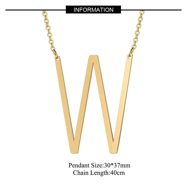 Big Letter Necklace A-Z