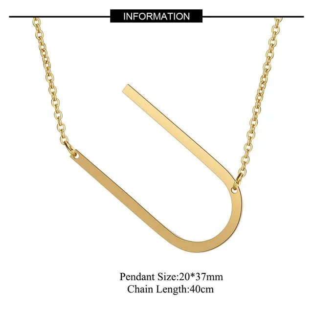 Big Letter Necklace A-Z