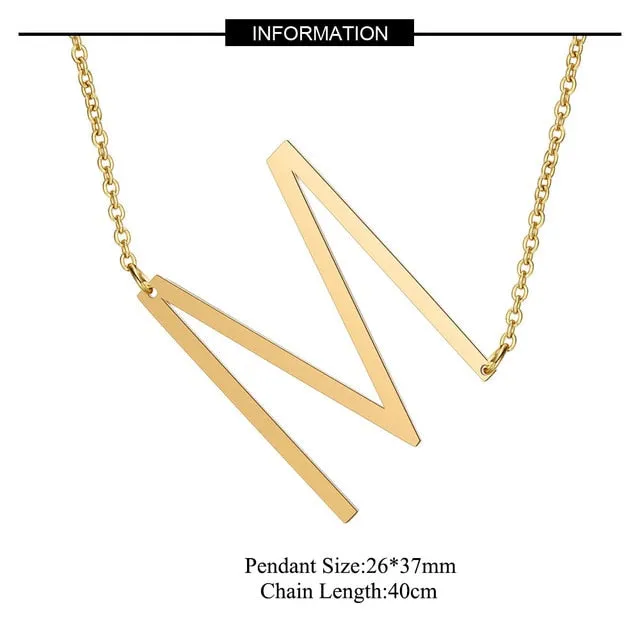 Big Letter Necklace A-Z