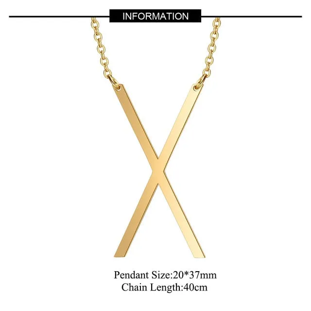 Big Letter Necklace A-Z