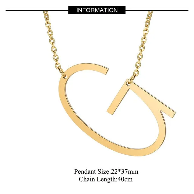 Big Letter Necklace A-Z