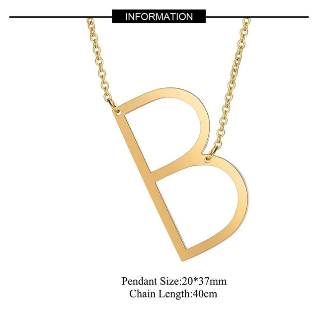 Big Letter Necklace A-Z