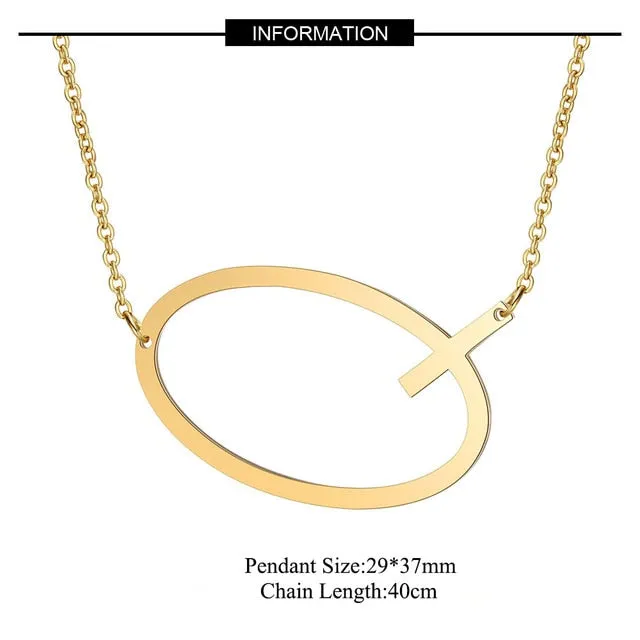 Big Letter Necklace A-Z