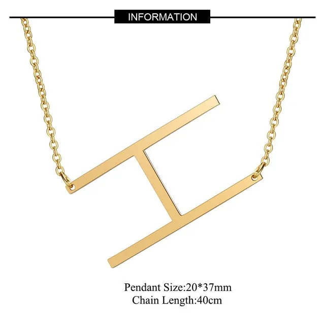 Big Letter Necklace A-Z