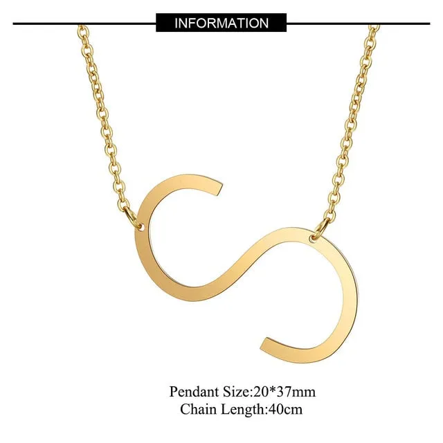 Big Letter Necklace A-Z