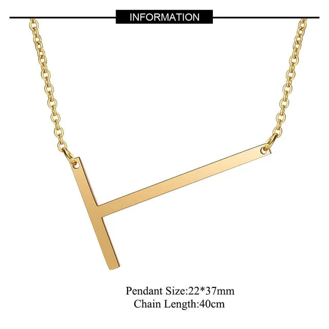 Big Letter Necklace A-Z