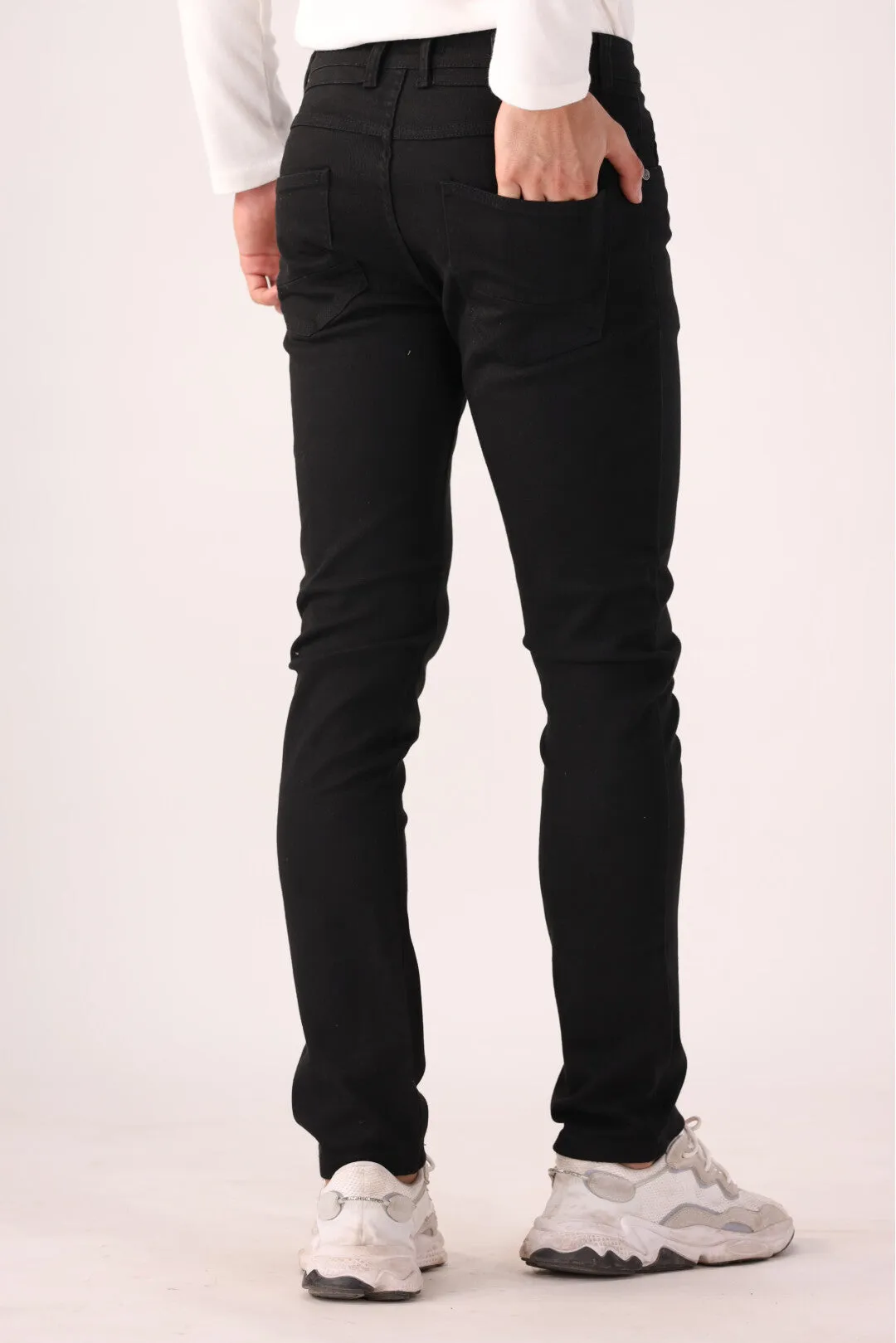 Black Smart Fit Cotton Pants