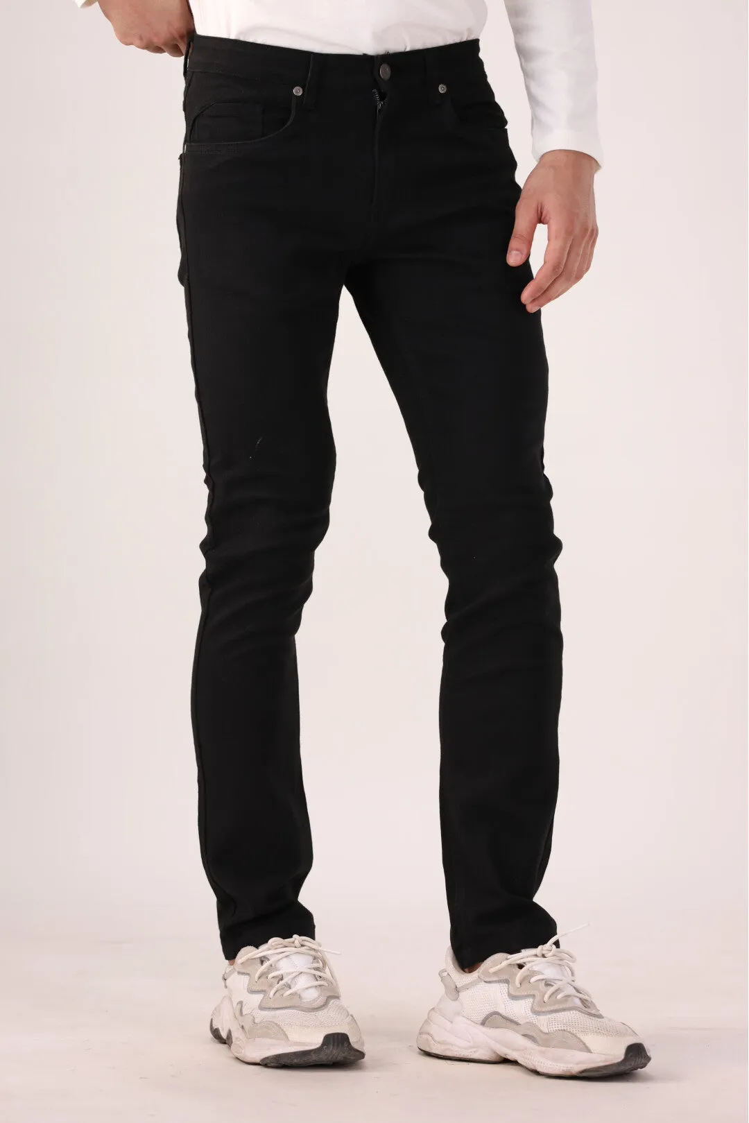 Black Smart Fit Cotton Pants