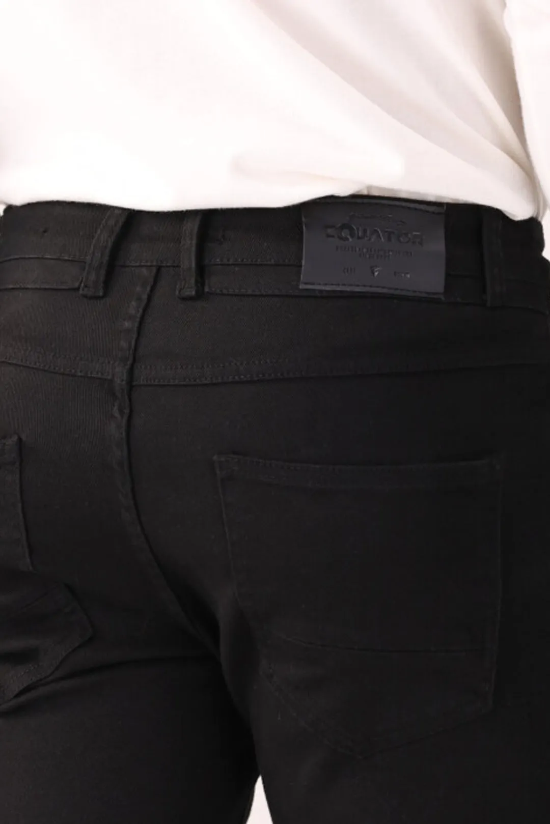 Black Smart Fit Cotton Pants