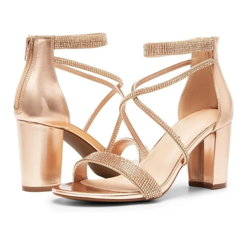 Block Heel Open-Toe Sandals – Functional And Fashionable