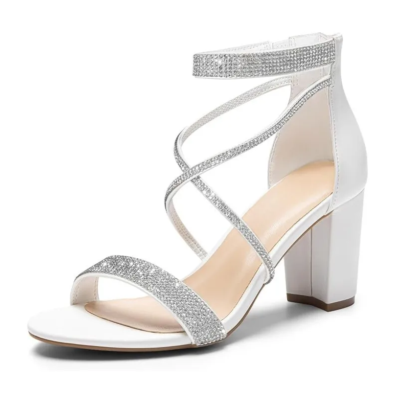 Block Heel Open-Toe Sandals – Functional And Fashionable