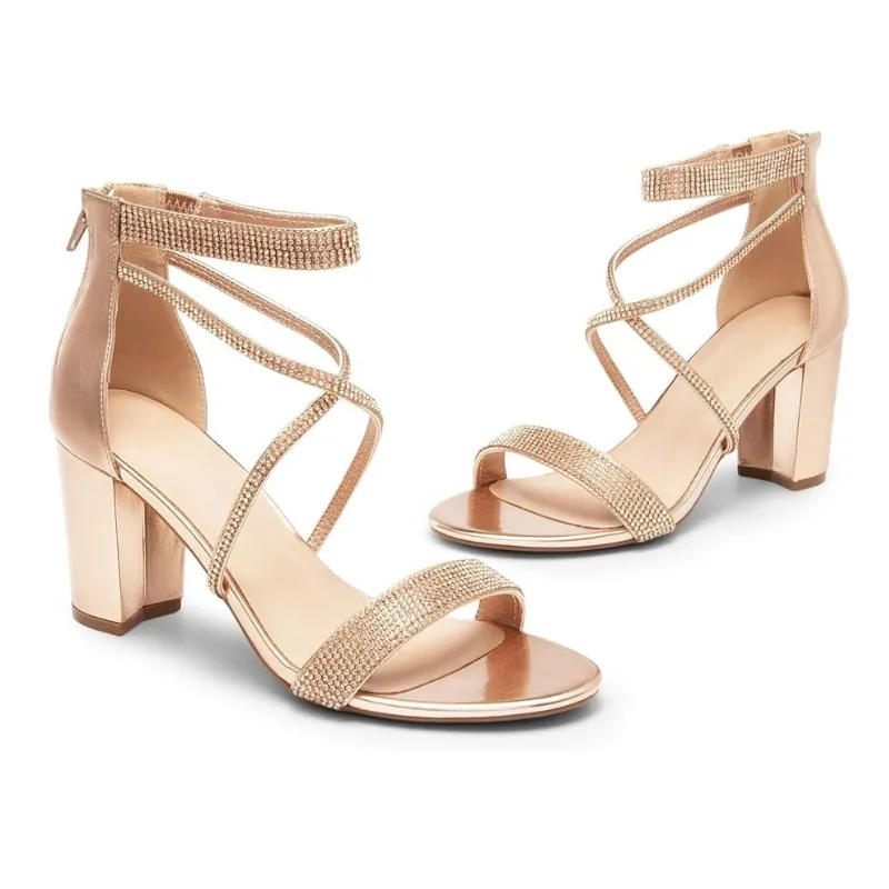 Block Heel Open-Toe Sandals – Functional And Fashionable