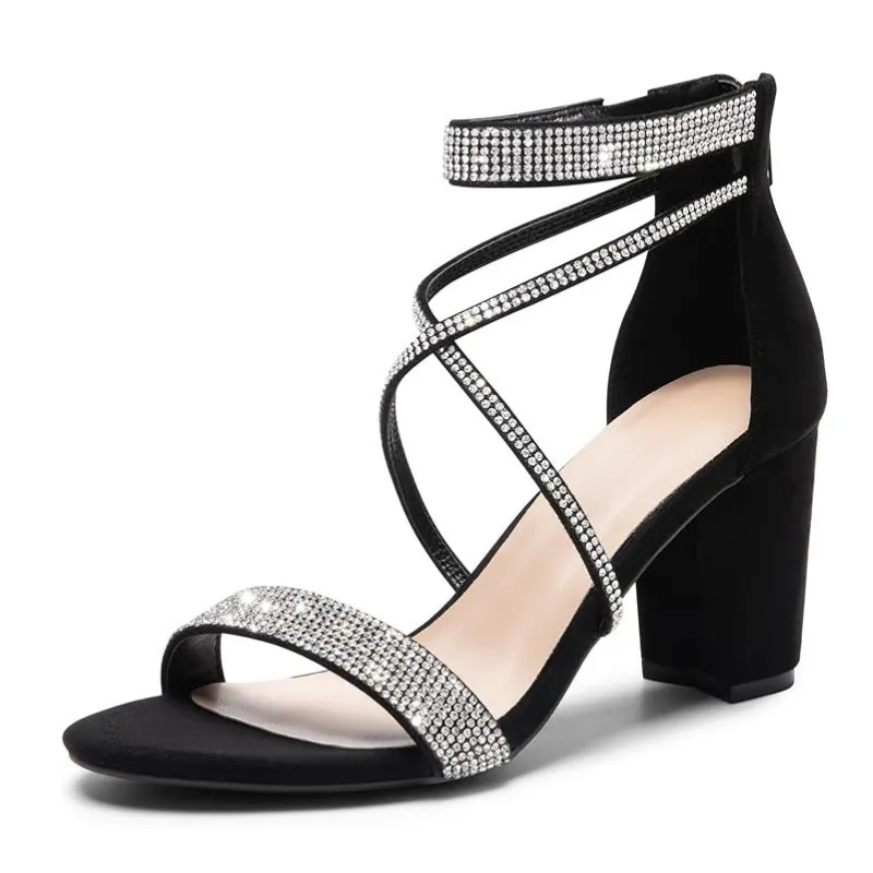 Block Heel Open-Toe Sandals – Functional And Fashionable
