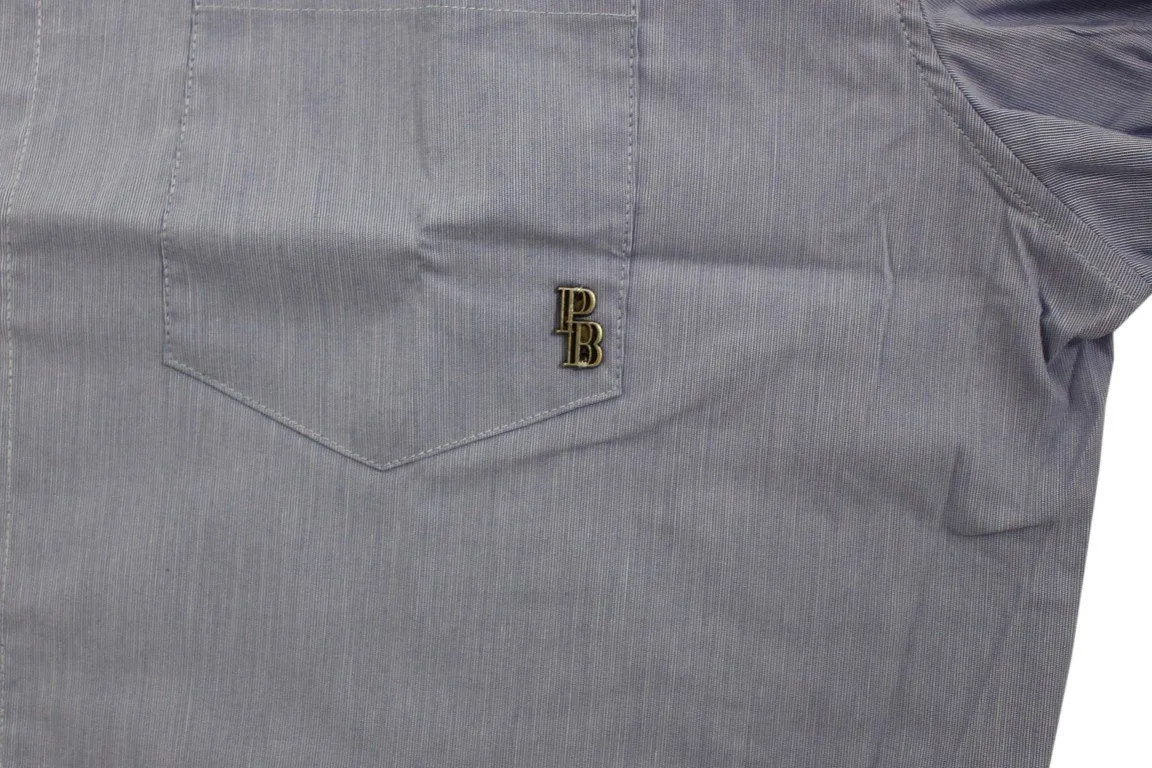 Blue striped casual shirt