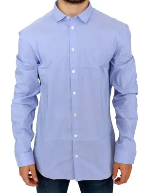Blue striped casual shirt